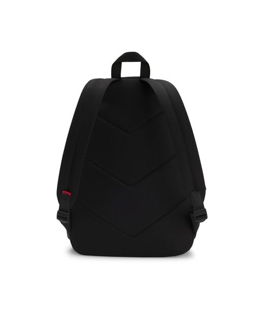 HUGO Black Backpack With Contrast Logo for men