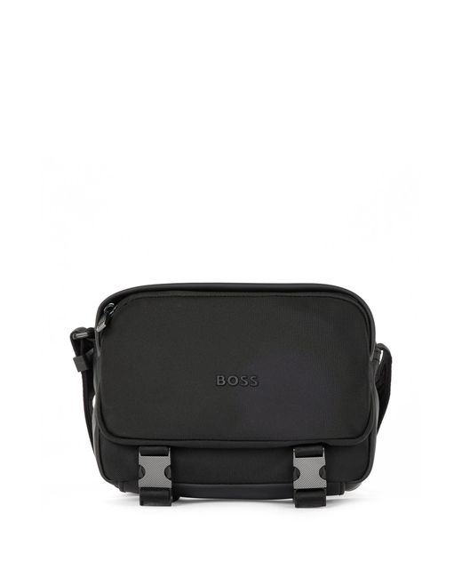 BOSS by HUGO BOSS Synthetic Recycled-nylon Messenger Bag With Tonal ...