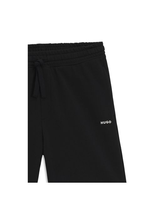 HUGO Black Relaxed-Fit Shorts for men