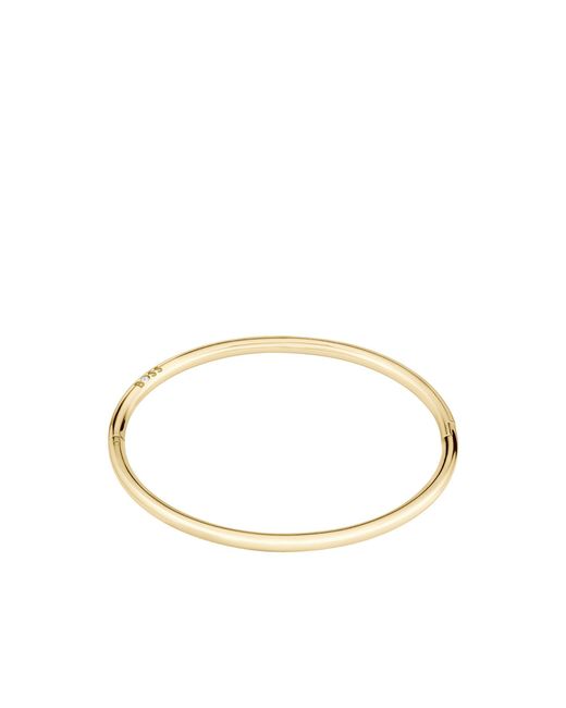 Boss Metallic Tone Bangle With Logo Detail