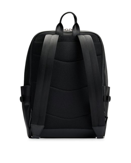 Boss Black Backpack With Signature Stripe And Logo Detail for men