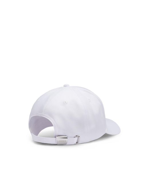 Boss White Logo Cap for men