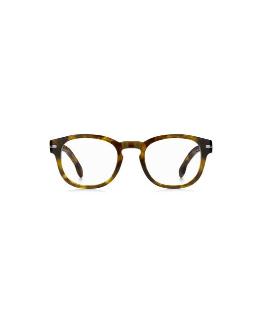 Boss Multicolor Havana-Acetate Optical Frames With Signature-Tone Detail for men
