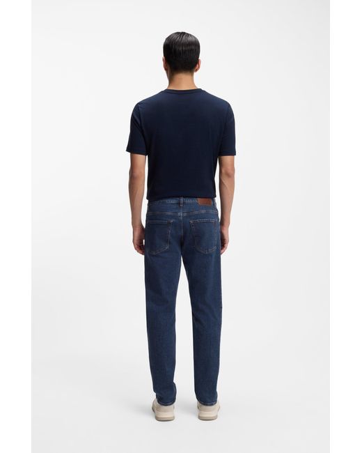 Boss Regular-Fit Maine-Jeans Van Blauw Stretchdenim in het Blue voor heren