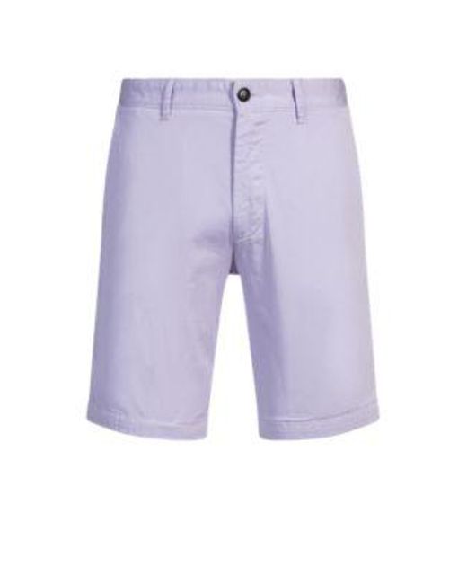 Short Slim en twill de coton stretch Boss pour homme en coloris Blue