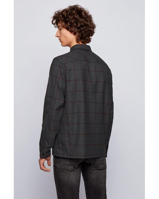 houndstooth overshirt