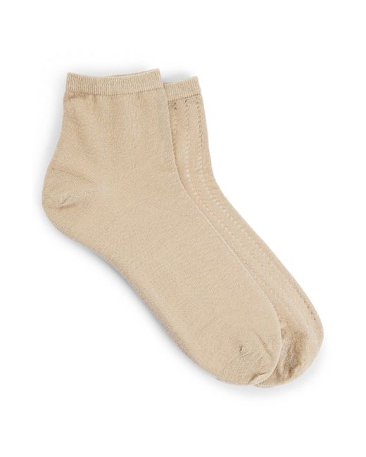 Boss Natural Kurze Socken aus Baumwoll-Mix im Zweier-Pack