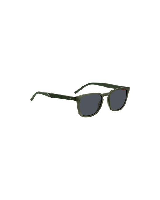HUGO Black Sunglasses With Patterned Temples for men