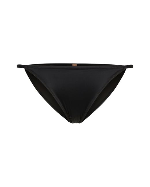 Slip en microfibre stretch avec rivet logoté Boss en coloris Black