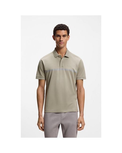 Boss Gray Paddy Polo Shirt for men