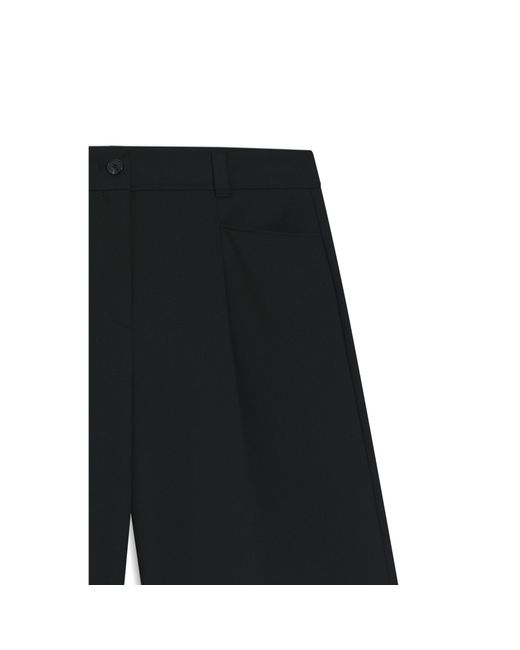 Boss Black Regular-Fit Bermuda Trousers With Flared Leg
