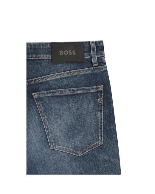 Boss Blue Maine Regular-Fit Jeans for men