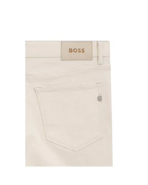 Boss Natural Straight-Fit Jeans for men