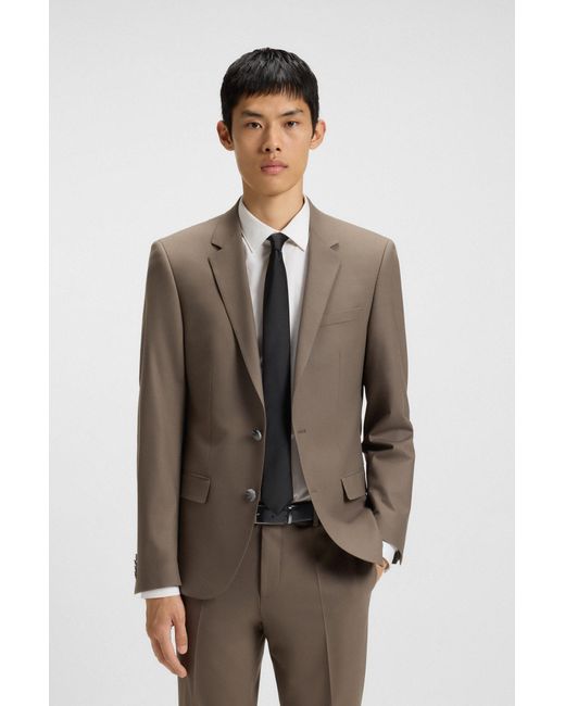 HUGO Omkeerbare Leren Riem Met Logolus in het Black voor heren