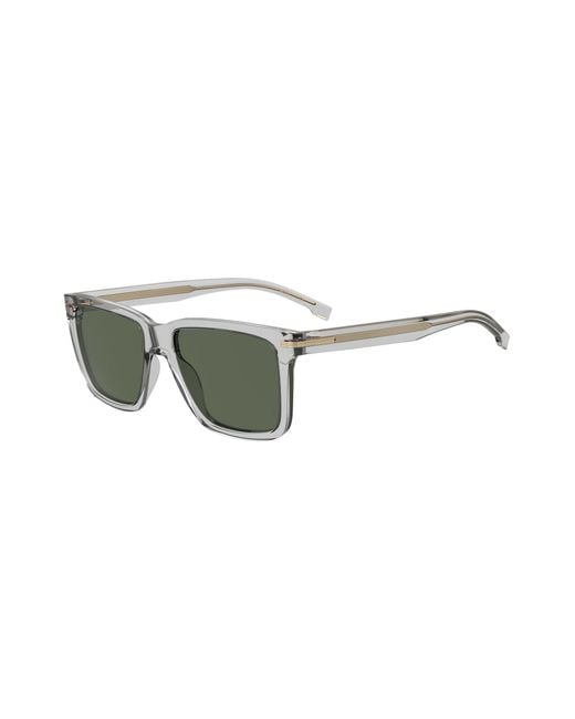 Boss Multicolor Transparent-acetate Sunglasses With Signature Hardware for men