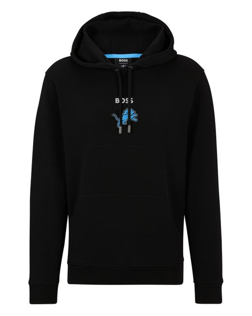 Boss Black X Nfl Cotton-terry Hoodie With Special Artwork for men