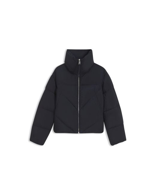 Boss Blue Zipped Puffer Jacket