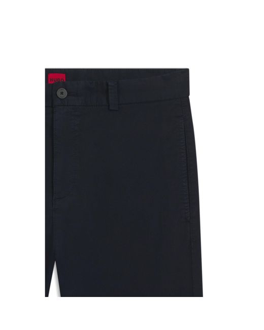 HUGO Black Slim-Fit Trousers for men