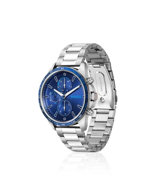 HUGO Blue #Drift-Dial Watch for men