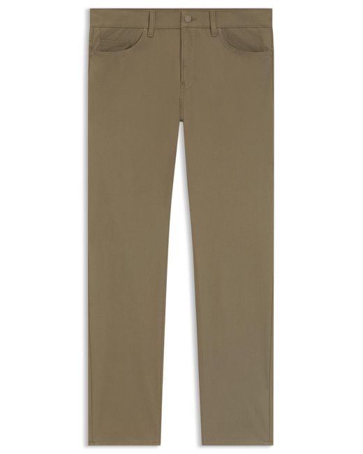 Boss Delaware Slim-Fit Hose Aus Baumwoll-Mix Mit Twill-Struktur in Natural für Herren