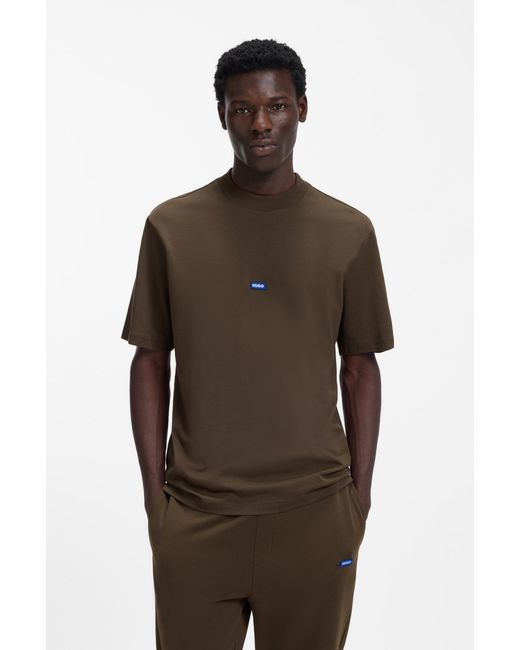 HUGO Dark Brown Men's Blue Collection Size L for men