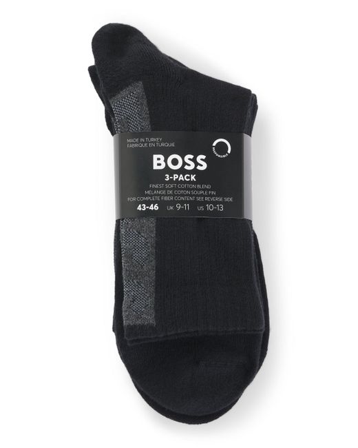 Boss Black Three-pack Of Socks for men