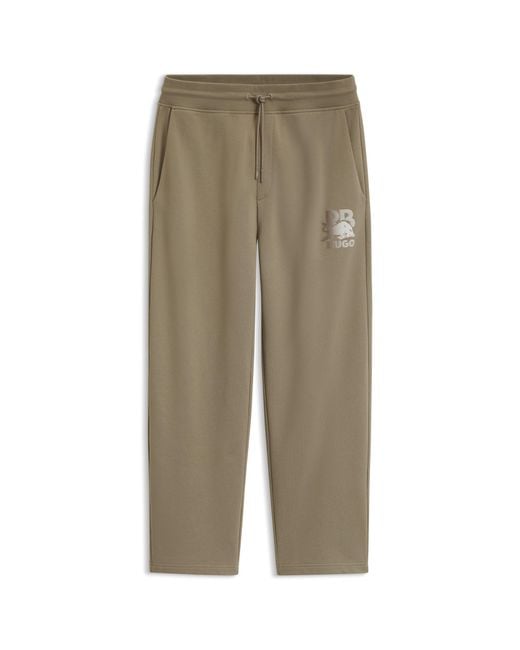 HUGO Green X Rb Tracksuit Bottoms With Bull Motif for men