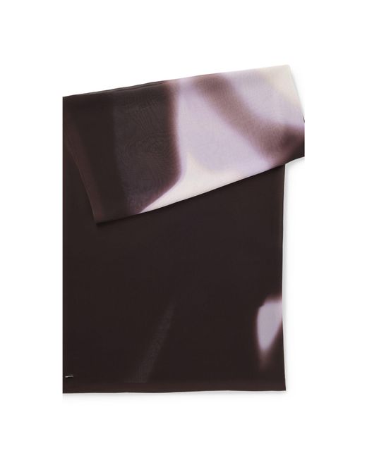 Boss Multicolor Chiffon Shawl With Logo Rivet