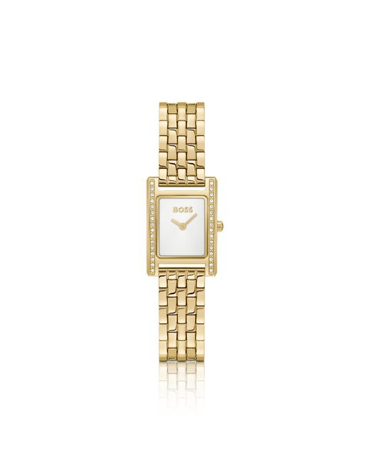 Boss Metallic Lucy Precious Crystal-Embellished-Effect Watch With Dial