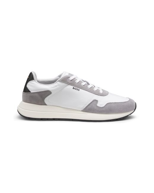 Sneakers Stringate di Boss in White da Uomo