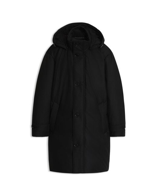 Boss Black Down-Padded Parka for men
