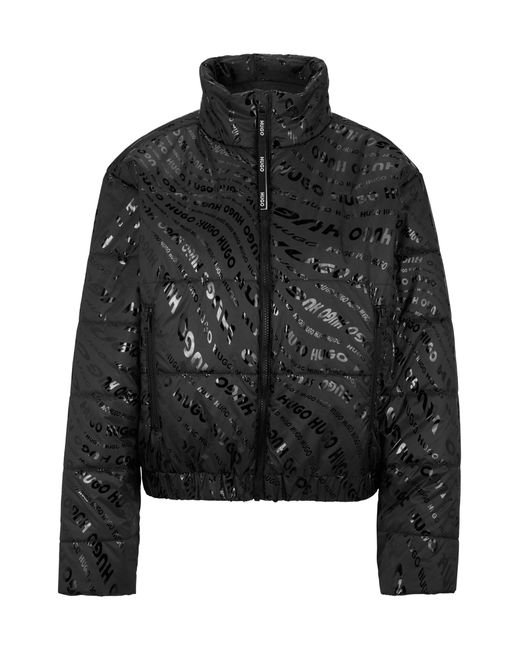 BOSS by HUGO BOSS Relaxedfit Puffer Jacket With Allover Logos in