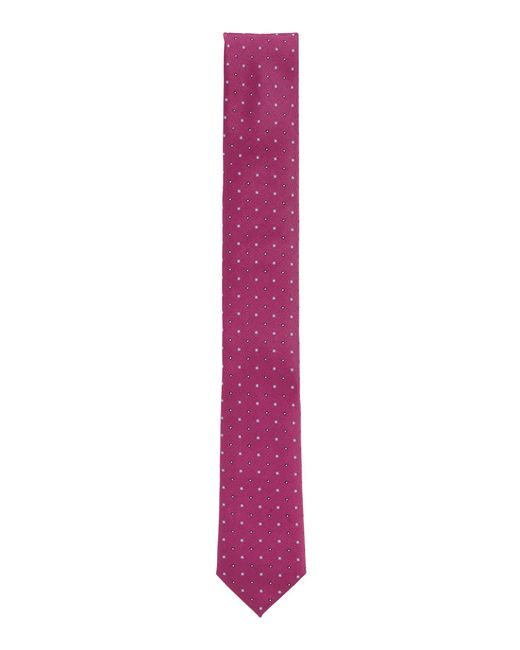 BOSS by Hugo Boss Dot-print Tie In Water-repellent Silk in Pink for Men -  Lyst