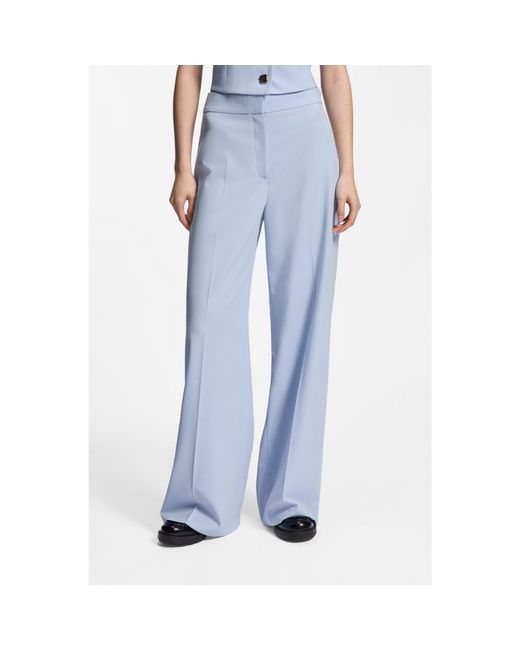 HUGO Blue Wide-Leg Trousers
