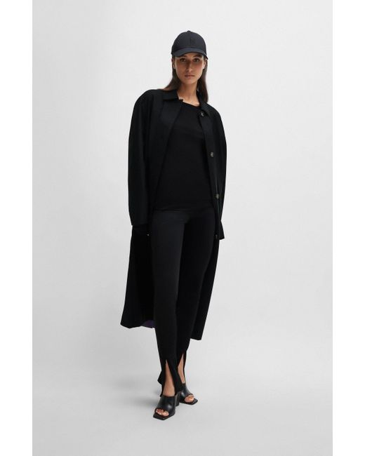 Boss Black Naomi X Ribbed Long-sleeve Top