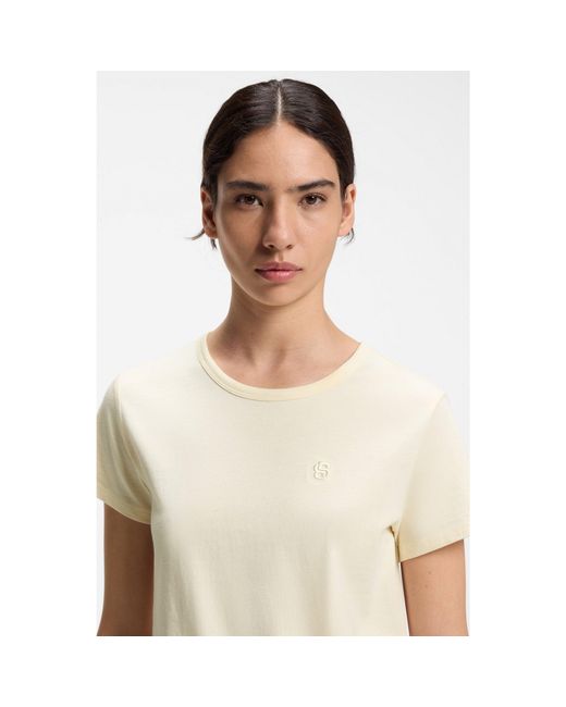 Boss White Slim-Fit T-Shirt