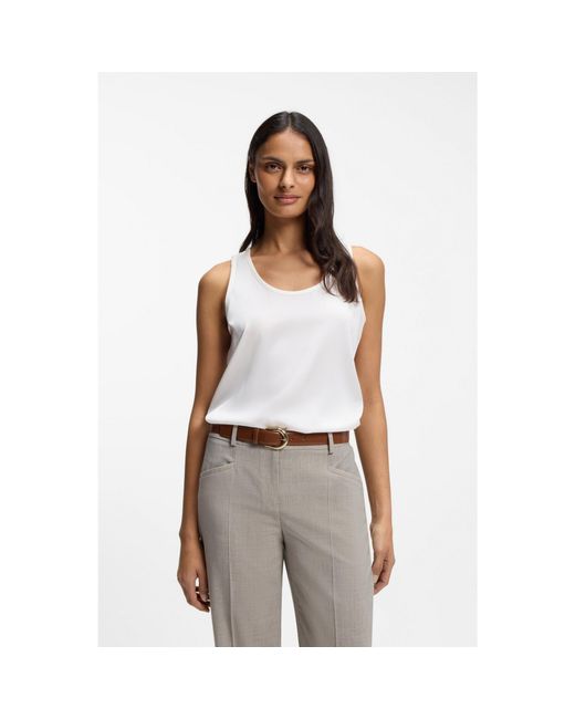 Boss Gray Sleeveless Top