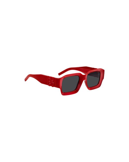 HUGO Red Sunglasses With Stacked-Logo Temples for men