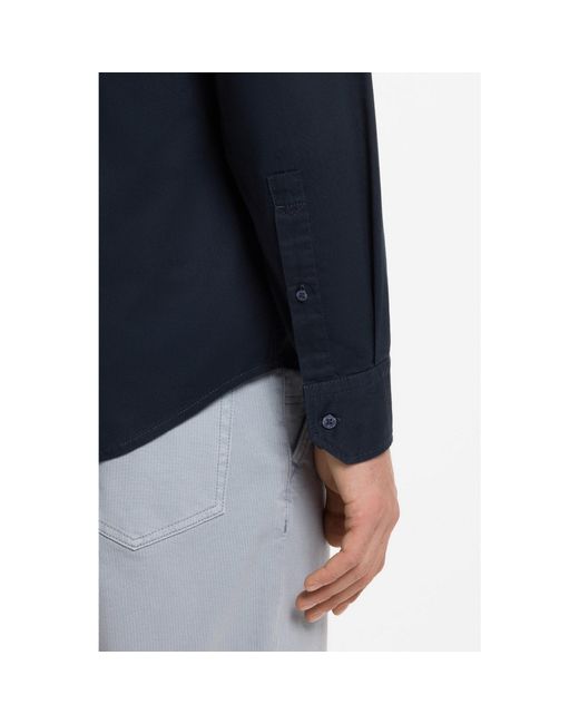 Boss Blue Regular-Fit Button-Down Shirt for men