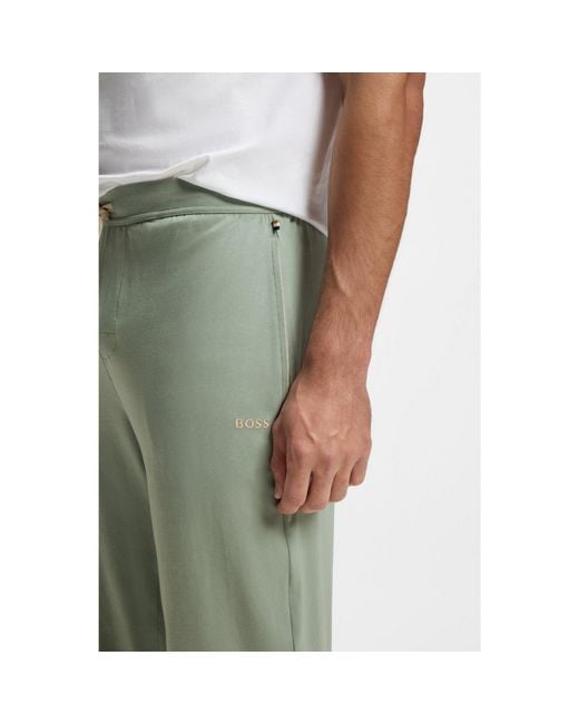 Boss Green Cuffed Tracksuit Bottoms for men