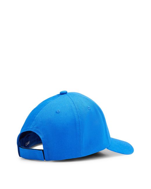 HUGO Cotton-twill Cap With Blue Logo Patch for men