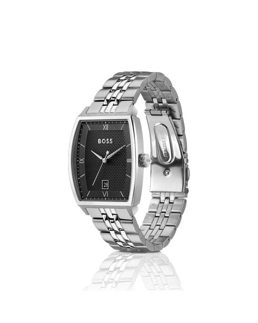Boss Metallic Principle Ark Watch With Textured Dial for men