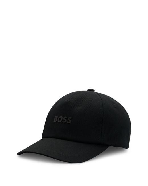 Casquette en piqué de coton à cinq empiècements avec logo imprimé BOSS by  HUGO BOSS pour homme en coloris Noir | Lyst