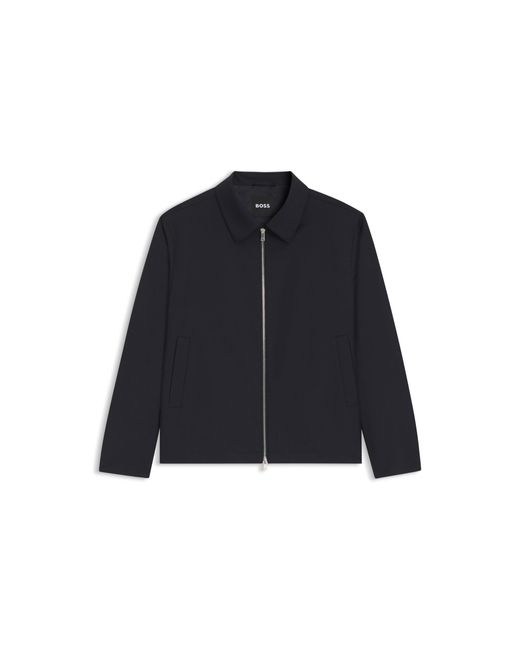 Boss Blue Slim-Fit Jacket for men