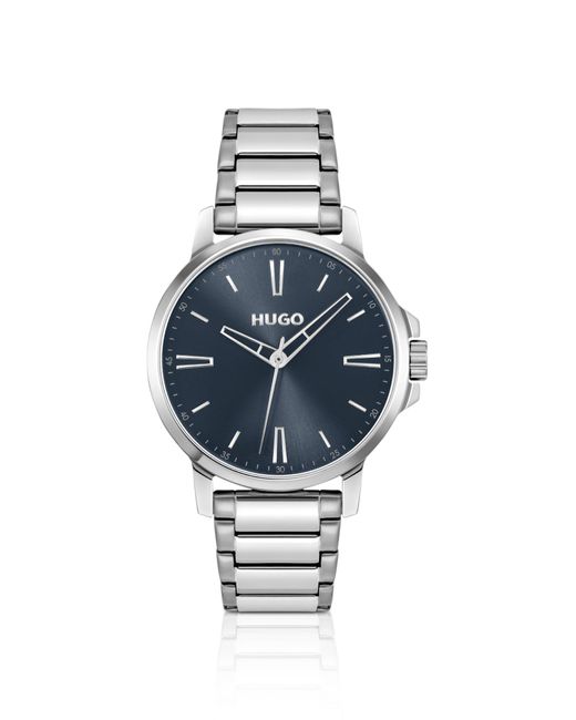 Orologio Con Quadrante Blu E Bracciale di HUGO in Blue da Uomo