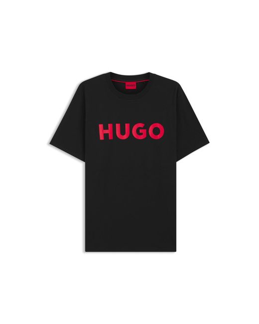 HUGO Black Dulivio T Shirt for men