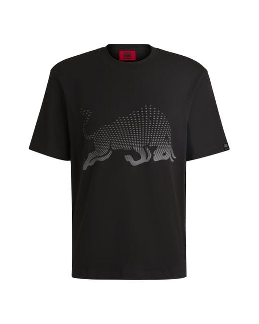 HUGO Kurzarmshirt Dricard_RB 10257318 01 in Black für Herren