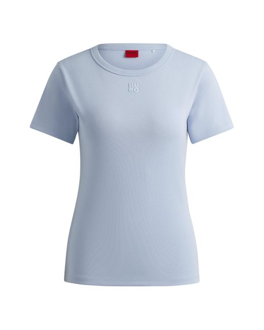 HUGO Blue T-Shirt Deloris 10258222 01