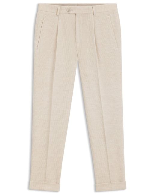 Boss Relaxed-Fit Hose Aus Baumwoll-Cord Mit Alpaka in Natural für Herren