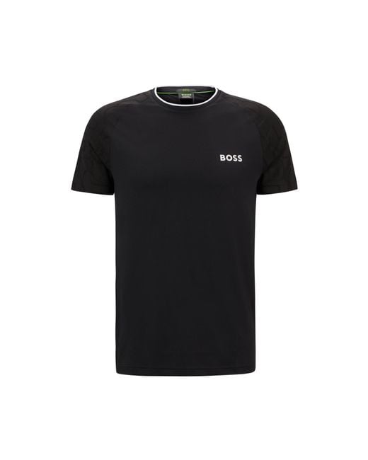 Boss Black X Matteo Berrettini Stretch-Jersey T-Shirt With Signature Details for men